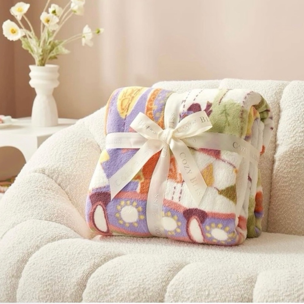 Cozy Bliss 59” Printed Throw - Lamb Playground